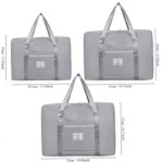 Pink/Blue/Grey Travel Storage Bag: Versatile Gym Handbag with Zipper