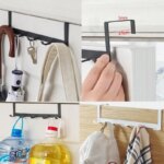 Over-the-Door 5-Hook Organizer: Rack for Clothes, Coats, Hats, Towels, Bathroom and Kitchen Accessories