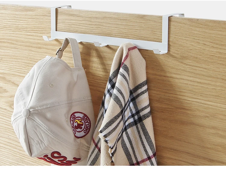 Over-the-Door 5-Hook Organizer: Rack for Clothes, Coats, Hats, Towels, Bathroom and Kitchen Accessories