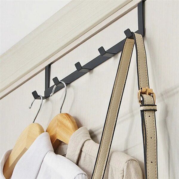 65067-tosi47.jpg Over-the-Door 5-Hook Organizer: Rack for Clothes, Coats, Hats, Towels, Bathroom and Kitchen Accessories