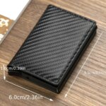 Men's RFID-Blocking Wallet with Money Clip: PU Leather, Aluminum Box, Anti-theft, Credit Card Holder