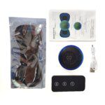 Electric Neck Massage Patch: Mini Rechargeable Massager with 8 Modes EMS Cervical Vertebra Massage for Muscle Pain Relief and Relaxation