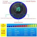 EMS Pulse Foot Massager: Sole Massage Pad with 8 Modes, 19 Levels of Muscle Stimulation, and USB Charging for Relaxation