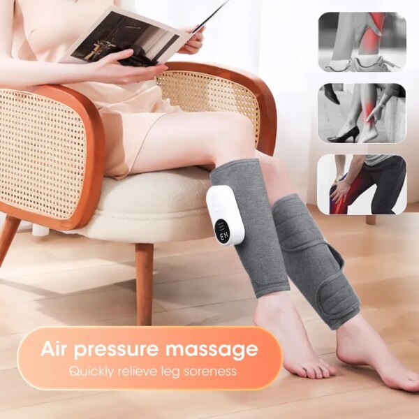 65232-ctilzx.jpg 360° Air Pressure Leg Massager: Presotherapy Machine with Hot Compress for Household, Relaxing Leg Muscles