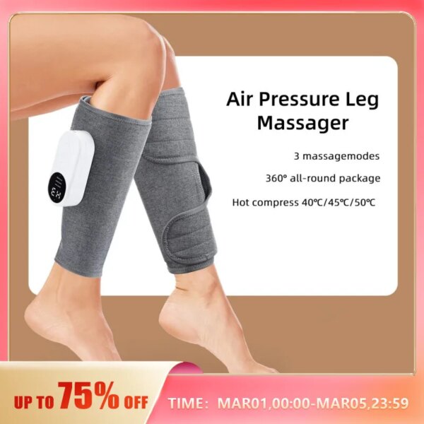 65232-uesa6r.jpg 360° Air Pressure Leg Massager: Presotherapy Machine with Hot Compress for Household, Relaxing Leg Muscles