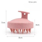 Silicone Scalp Massage Shampoo Brush: Hair Washing Comb for Head, Body Massage, Bath, Shower, Salon Hairdressing Tool