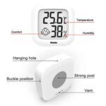 LCD Digital Thermometer Hygrometer: Indoor Room Electronic Temperature Humidity Meter Sensor Gauge Weather Station For Home