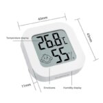 LCD Digital Thermometer Hygrometer: Indoor Room Electronic Temperature Humidity Meter Sensor Gauge Weather Station For Home