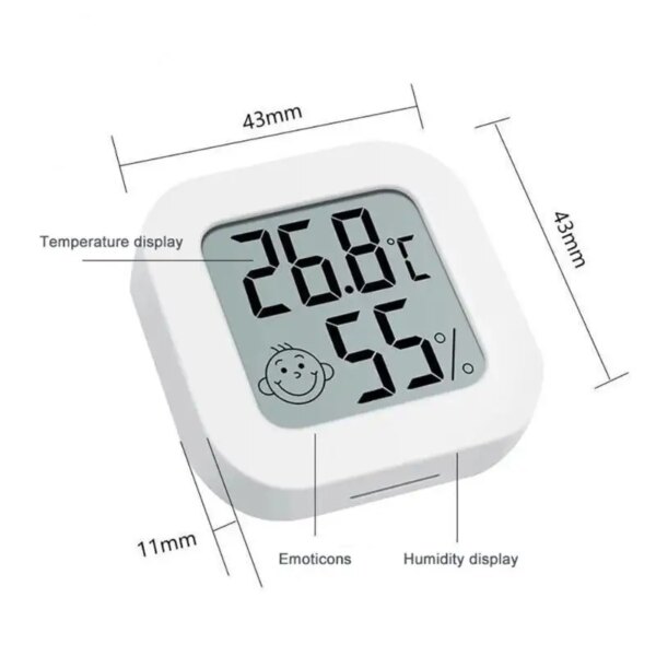 65263-dvoeq0.jpg LCD Digital Thermometer Hygrometer: Indoor Room Electronic Temperature Humidity Meter Sensor Gauge Weather Station For Home