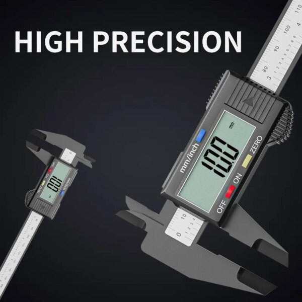 65320-modxe4.jpg Digital Caliper 6 Inch Electronic Vernier Caliper Measuring Tool Micrometer Ruler 150mm 0.1mm