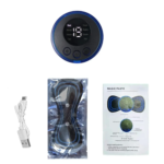 EMS Neck Electric Massager Set: Cervical Patch, 8 Modes, 19 Strength Levels, Home Use Massage Tools