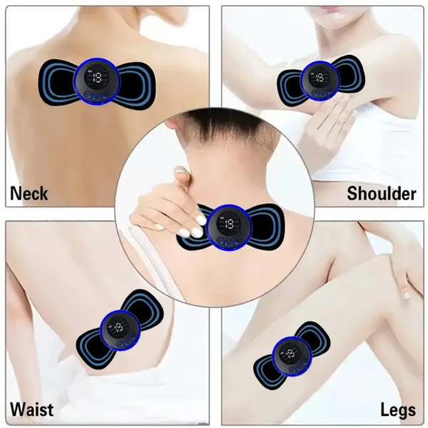 65337-a5vxt4.png EMS Neck Electric Massager Set: Cervical Patch, 8 Modes, 19 Strength Levels, Home Use Massage Tools