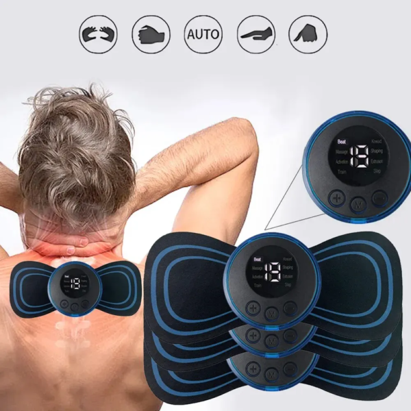 65337-jdnffx.png EMS Neck Electric Massager Set: Cervical Patch, 8 Modes, 19 Strength Levels, Home Use Massage Tools