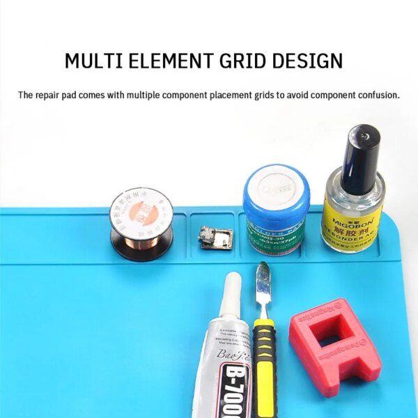 65352-tcldtu.jpg Silicone Waterproof Repair Pad: Multi-Component Placement Heat Insulation for Motherboard and Electronic Equipment Repair Board