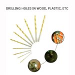 High-Quality Titanium-Plated Twist Drill Set: 50PCS, 1mm to 3mm