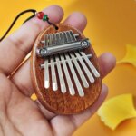 Wooden Mini Thumb Piano: Portable 8-Tone Musical Toy for Beginners