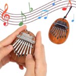 Wooden Mini Thumb Piano: Portable 8-Tone Musical Toy for Beginners