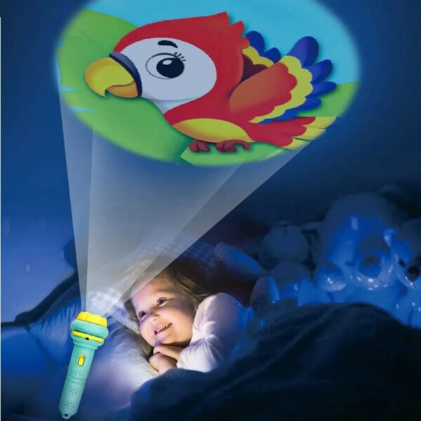 65466-imxmva.jpg 10 Cards Cartoon Projection Flashlight: Creative Children's Toy with 80 Patterns
