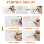 Wooden DIY Painting Stencils: Montessori Educational Toy (20pcs)