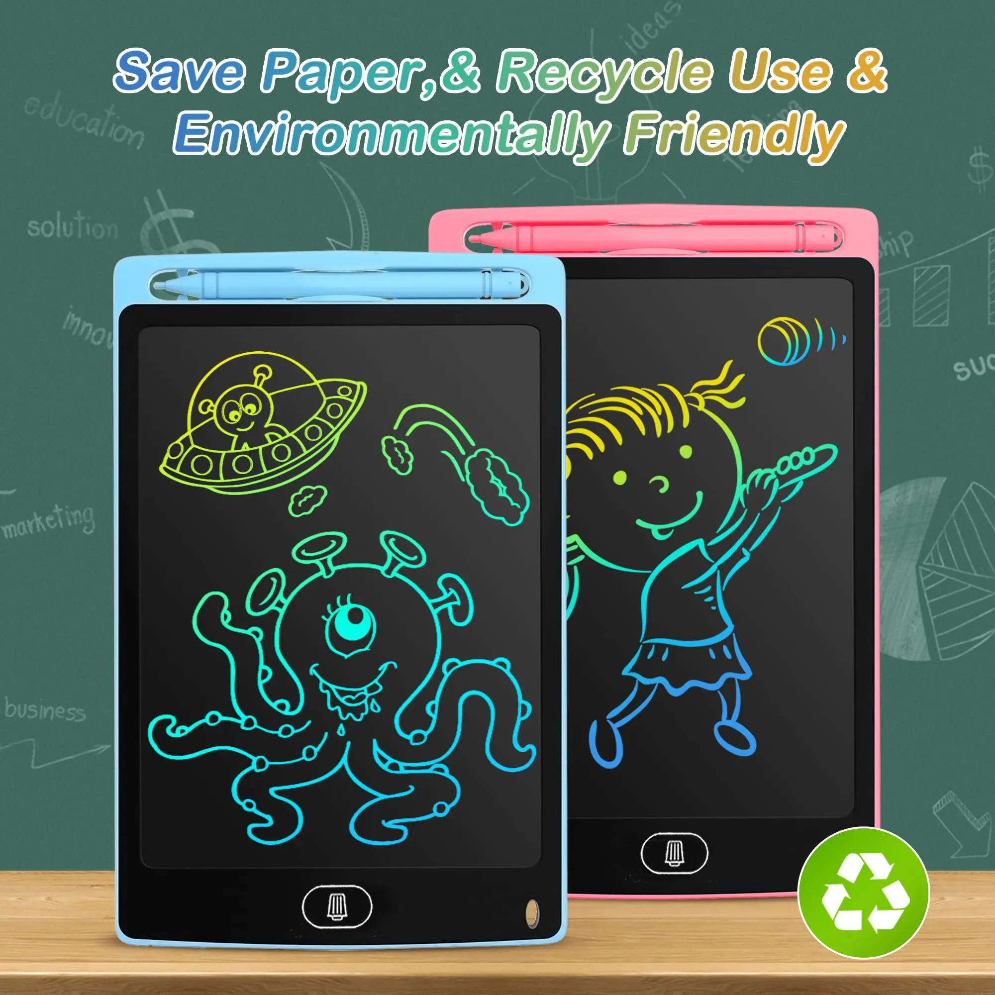 LCD Writing Tablet: Educational Toy for Kids (3-7 Years)