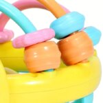 Baby Toy Catch Ball Bendy Baby Walker Rattle: Develops Intelligence, Plastic Bell Rattle Doll for 0-12 Months