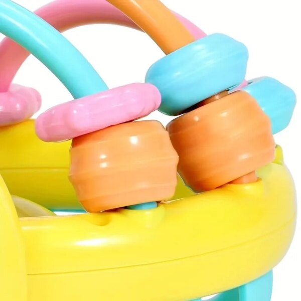 Baby Toy Catch Ball Bendy Baby Walker Rattle: Develops Intelligence, Plastic Bell Rattle Doll for 0-12 Months
