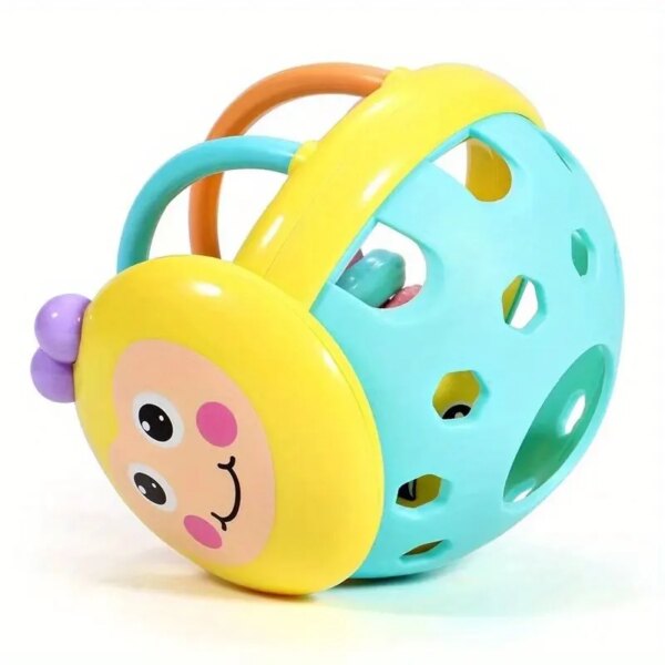 Baby Toy Catch Ball Bendy Baby Walker Rattle: Develops Intelligence, Plastic Bell Rattle Doll for 0-12 Months