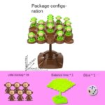 Monkey Balance Tree: Interactive Parent-Child Board Game for Children, with Music, Focus, and Balance Training