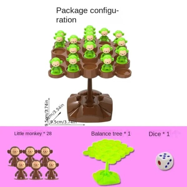 65647-pbpt2a.jpg Monkey Balance Tree: Interactive Parent-Child Board Game for Children, with Music, Focus, and Balance Training