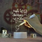 Children's LED Copying Table: Adjustable Brightness, Night Light, Notebook