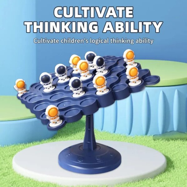Astronaut Balance Tree Puzzle: Interactive Mindfulness Board Game for Children and Parents, Enhancing Thinking and Balance Skills