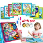 Magic Drawing Book with Pen: Children's Early Education Toy, Water Drawing, Montessori Gift, Reusable Coloring Book