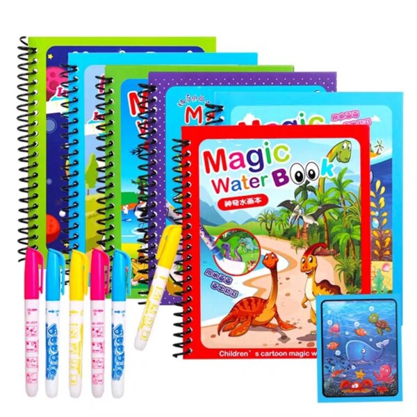 65697-k4n2wi.jpg Magic Drawing Book with Pen: Children's Early Education Toy, Water Drawing, Montessori Gift, Reusable Coloring Book