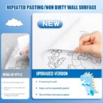 Children's Graffiti Picture Scroll: Coloring Picture Scroll, Three-Meter Long Pattern, Non-Repeated, Clean Wall Attachment