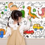 Children's Graffiti Picture Scroll: Coloring Picture Scroll, Three-Meter Long Pattern, Non-Repeated, Clean Wall Attachment