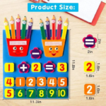 Felt Learning Board: Children's Educational DIY Toy for Addition, Subtraction, and Finger Arithmetic Teaching Enlightenment