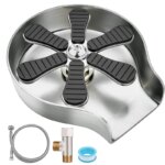 Automatic Stainless Steel Pressure Spray Washer Cup Tool for Cleaning Glass Cups in Kitchen Sink, Bar, or Coffee Pitcher
