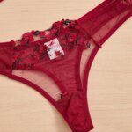 Sexy Lingerie Set Exquisite Embroidery Floral Ultra-thin: Lace Transparent Underwear Bra Set in S-4XL Sizes