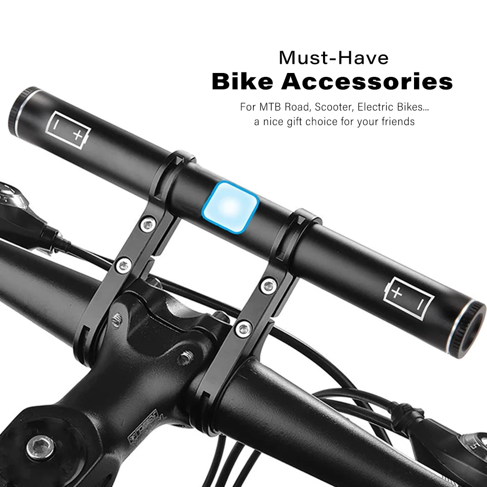 ZK40 MTB Handlebar Extender: Bicycle Extension Bracket for Bike Headlight Mount, Gopro, Phone Holder Support Rack, Handlebar Adapter