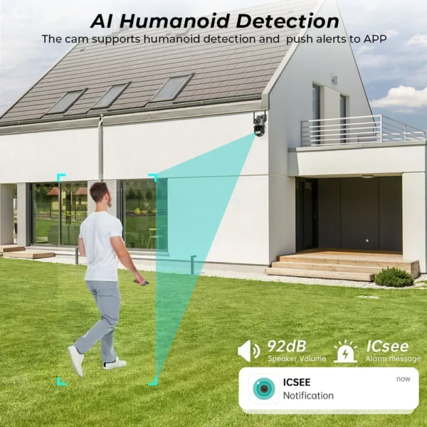 65939-tranxm.png 8MP 4K WiFi Camera: Dual Lens Waterproof Security CCTV Video Surveillance Camera with Police Light Alarm IP Camera