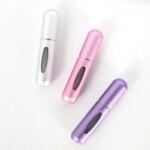 Portable Mini 5ml Perfume Refill Bottle: Refillable Spray Jar, Scent Pump, Empty Cosmetic Container Atomizer, Travel Tool