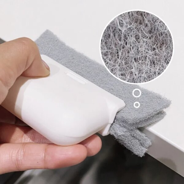 Window Cleaning Brush: Windowsill Groove Deadend Cabinet Crevice Brush, Removable Household Multifunctional Cleaning Tool