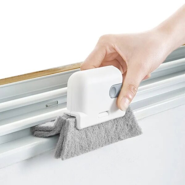 Window Cleaning Brush: Windowsill Groove Deadend Cabinet Crevice Brush, Removable Household Multifunctional Cleaning Tool