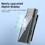 Wireless Lavalier Microphone: Mini Lapel Mic with Dual Display Charging Box, Noise Reduction Technology