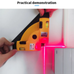 Infrared Laser Level: Vertical and Horizontal Line Projection, 90° Square Floor Tiling Level Laser for Accurate Measurement