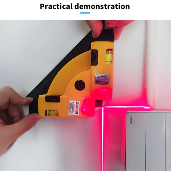 66316-ijke00.png Infrared Laser Level: Vertical and Horizontal Line Projection, 90° Square Floor Tiling Level Laser for Accurate Measurement
