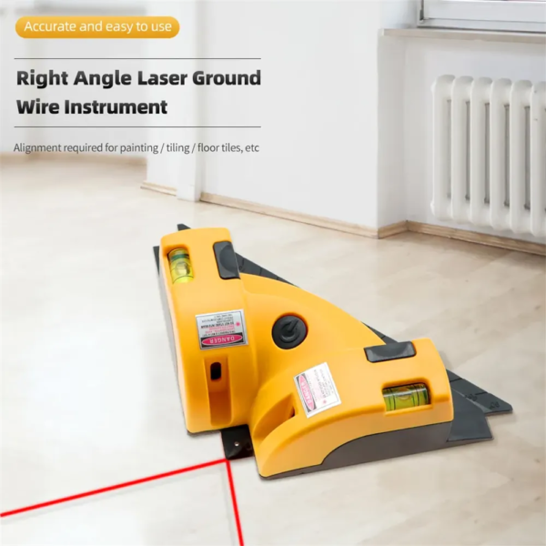 66316-o6et2k.png Infrared Laser Level: Vertical and Horizontal Line Projection, 90° Square Floor Tiling Level Laser for Accurate Measurement