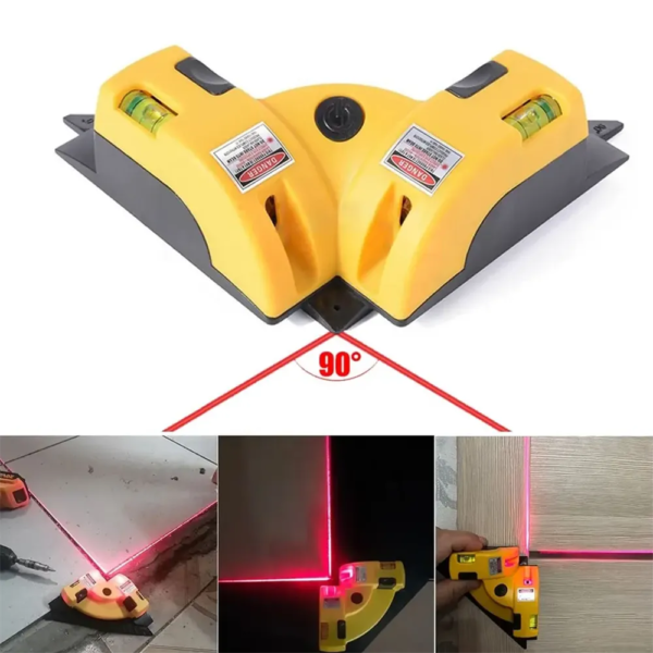 66316-t3mxyl.png Infrared Laser Level: Vertical and Horizontal Line Projection, 90° Square Floor Tiling Level Laser for Accurate Measurement