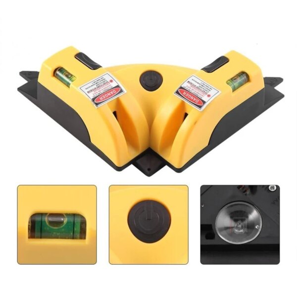 66342-1esex9.jpg Mini 90° Right Angle Laser Level: Precision Measurement Tool for Construction, Leveling, and Electronic Measuring