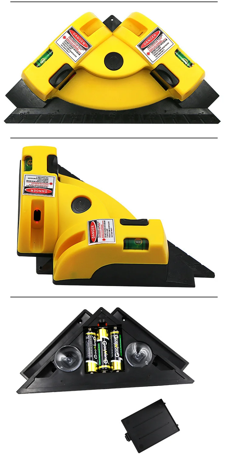 Mini 90° Right Angle Laser Level: Precision Measurement Tool for Construction, Leveling, and Electronic Measuring